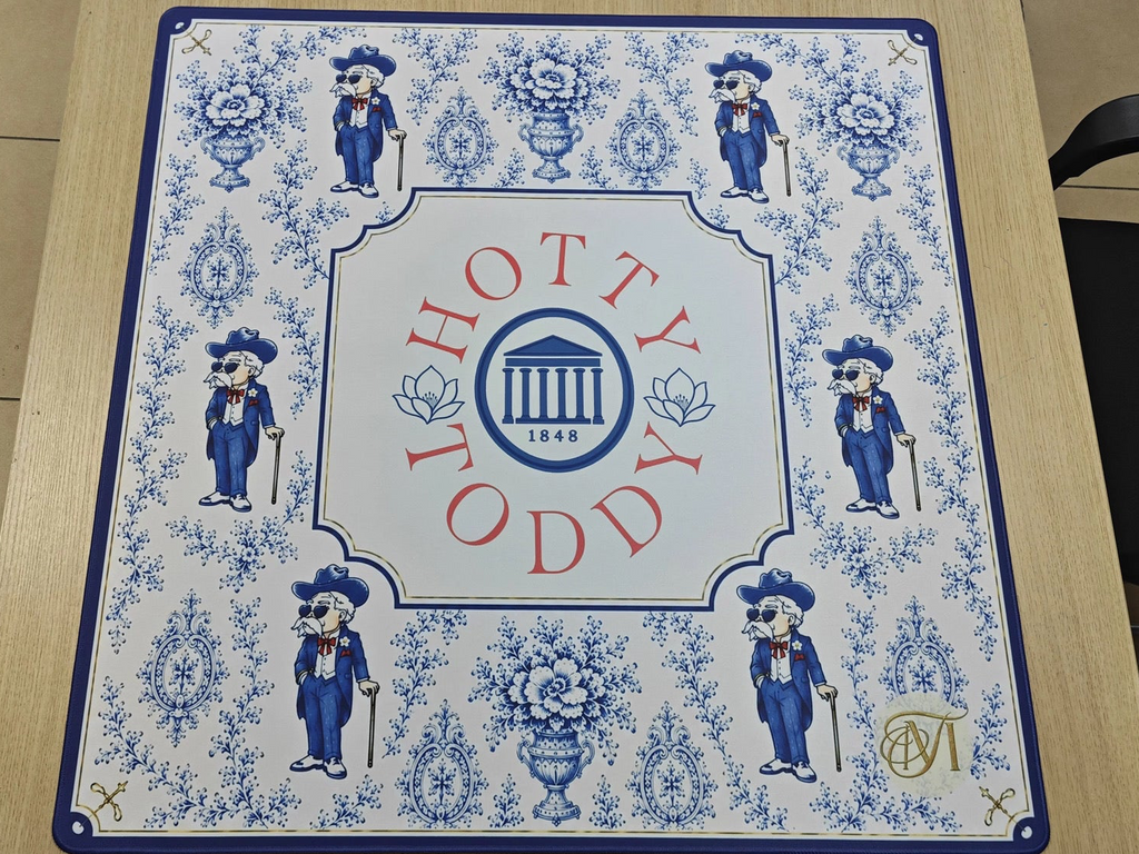 Saturdays in Oxford neoprene mahjong mat