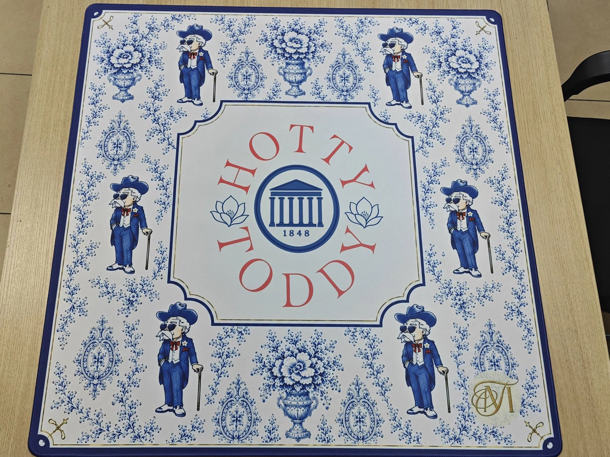 Saturdays in Oxford neoprene mahjong mat