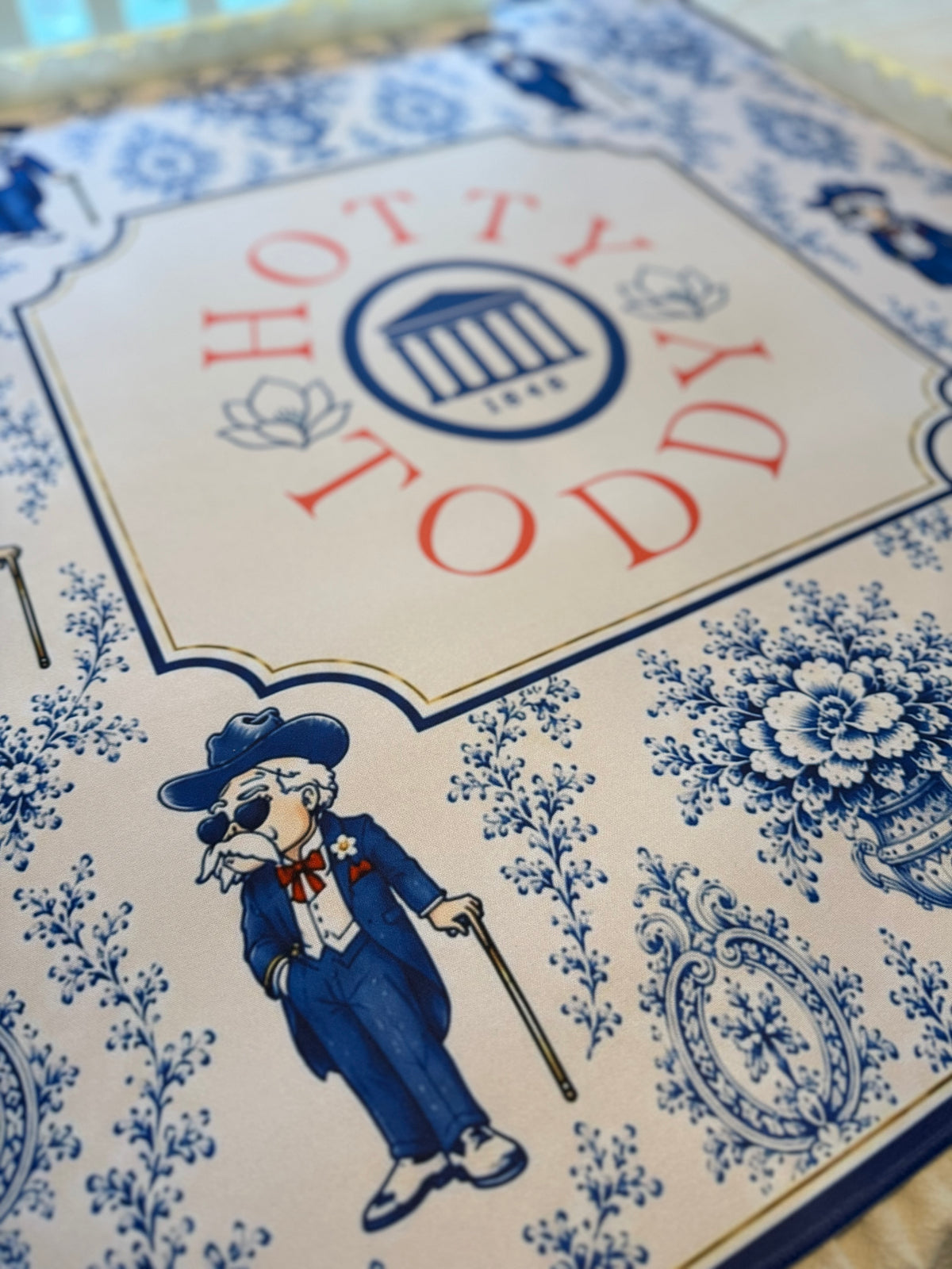 Saturdays in Oxford neoprene mahjong mat