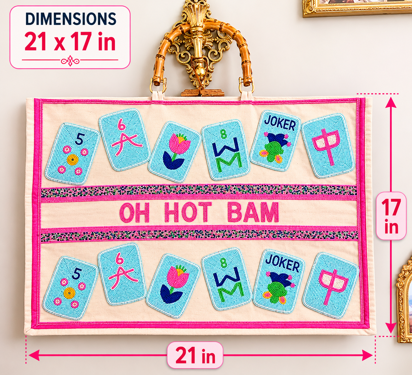 The Oh Hot Bam Mahjong Tote