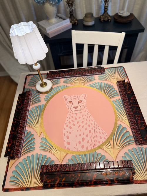 Cheetah royale neoprene mahjong mat